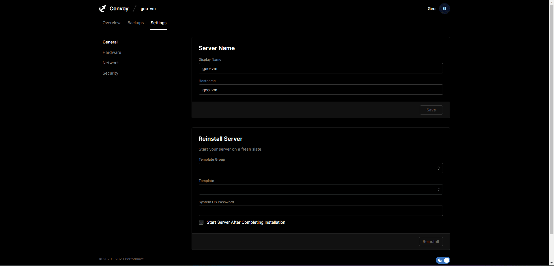 Control Panel 3